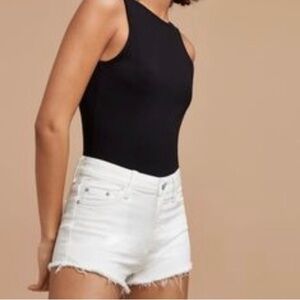 Aritzia Talula Okinawa High Rise Cutoff Jean Short Size 24 White